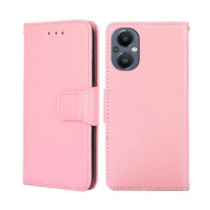 For OnePlus Nord N20 5G Crystal Texture Leather Phone Case(Pink) (OEM)