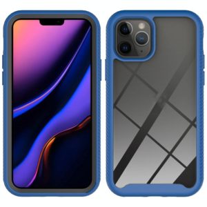 For iPhone 11 Pro Starry Sky Solid Color Series Shockproof PC + TPU Protective Case(Royal Blue) (OEM)