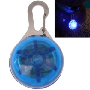Round Shape Pet Safety Flash Pendant with Blue Color Light(Blue) (OEM)