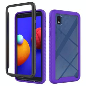 For Samsung Galaxy A01 Core / M01 Core Starry Sky Solid Color Series Shockproof PC + TPU Protective Case(Purple) (OEM)
