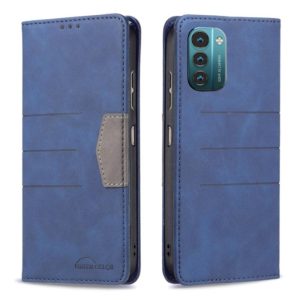 For Nokia G11 / G21 Magnetic Splicing Leather Phone Case(Blue) (OEM)