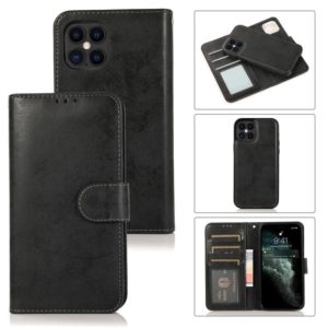 For iPhone 12 Pro Max KLT888-2 Retro 2 in 1 Detachable Magnetic Horizontal Flip TPU + PU Leather Case with Holder & Card Slots & Photo Frame & Wallet(Black) (OEM)
