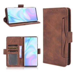 For ZTE Axon 30 Ultra 5G Skin Feel Calf Pattern Horizontal Flip Leather Case with Holder & Card Slots & Photo Frame(Brown) (OEM)