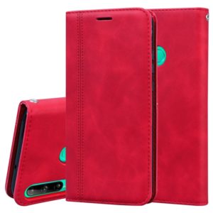 For Huawei P40 Lite E / Y7P Frosted Business Magnetic Horizontal Flip PU Leather Case with Holder & Card Slot & Lanyard(Red) (OEM)