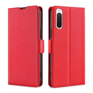 For Sony Xperia 10 IV Ultra-thin Voltage Side Buckle Flip Leather Case(Red) (OEM)