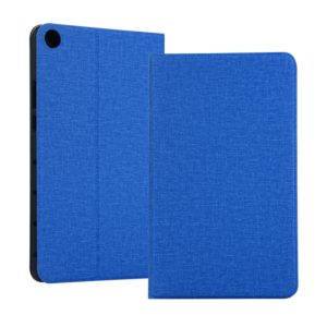 Universal Voltage Craft Cloth TPU Protective Case for Huawei Honor Tab 5 8 inch / Mediapad M5 Lite 8 inch, with Holder(Blue) (OEM)