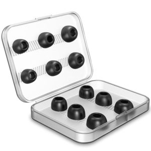 12 PCS Wireless Earphone Replaceable Memory Foam Ear Cap Earplugs for AirPods Pro, with Storage Box(Black) (OEM)