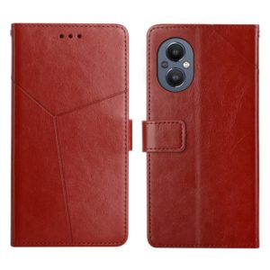 For OnePlus Nord N20 5G Y Stitching Horizontal Flip Leather Phone Case(Brown) (OEM)