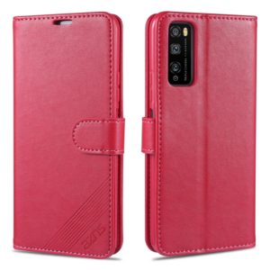 For Huawei Enjoy Z 5G AZNS Sheepskin Texture Horizontal Flip Leather Case with Holder & Card Slots & Wallet(Red) (AZNS) (OEM)