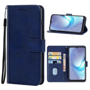 For Motorola Moto G50 4G Leather Phone Case(Blue) (OEM)