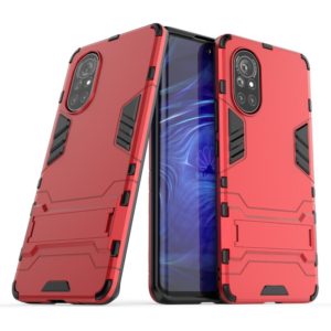 For Huawei Nova 8 5G PC + TPU Shockproof Protective Case with Holder(Red) (OEM)