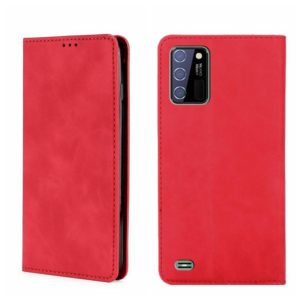 For Oukitel C25 Skin Feel Magnetic Horizontal Flip Leather Phone Case(Red) (OEM)