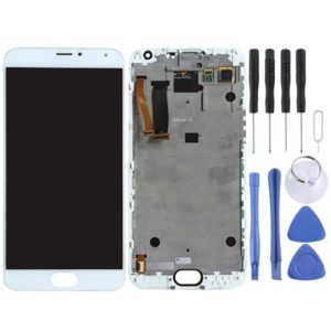 TFT LCD Screen for Meizu MX5 Digitizer Full Assembly with Frame(White) (OEM)
