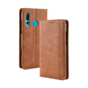 Magnetic Buckle Retro Texture Horizontal Flip Leather Case for Huawei nova 4, with Holder & Card Slots & Wallet (Brown) (OEM)