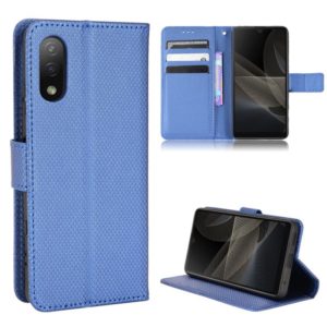 For Sony Xperia ACE II / SO-41B Diamond Texture Leather Phone Case(Blue) (OEM)