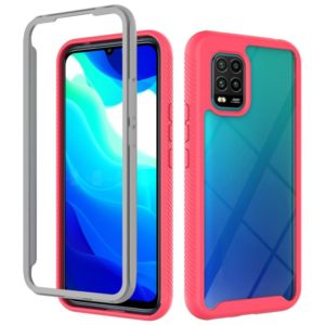 For Xiaomi 10 Lite 5G Starry Sky Solid Color Series Shockproof PC + TPU Protective Case(Red) (OEM)