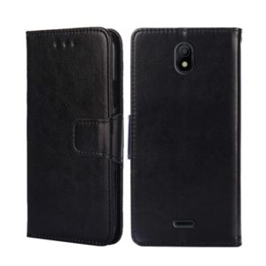 For Nokia C100 Crystal Texture Leather Phone Case(Black) (OEM)