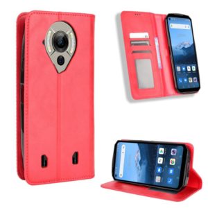 For Oukitel WP16 Magnetic Buckle Retro Texture Leather Phone Case(Red) (OEM)