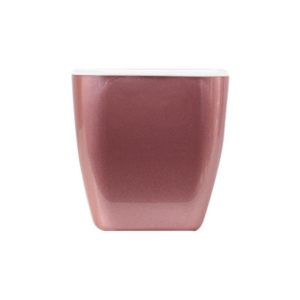 3 PCS Imitation Metal Colorful Water Storage Plastic Flowerpot, Size: G103 Extra Small(Square Rose Gold) (OEM)