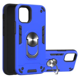 For iPhone 12 mini Armour Series PC + TPU Protective Case with Ring Holder(Dark Blue) (OEM)