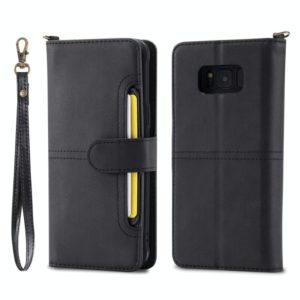 For Galaxy S8 Multifunctional Detachable Magnetic Horizontal Flip Leather Case with Card Slots & Holder & Wallet & Photo Frame(Black) (OEM)