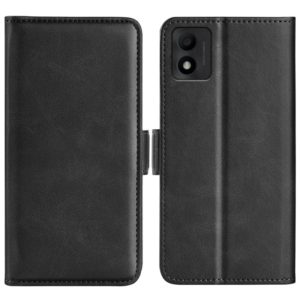 For TCL 303 Dual-side Magnetic Buckle Horizontal Flip Leather Phone Case(Black) (OEM)