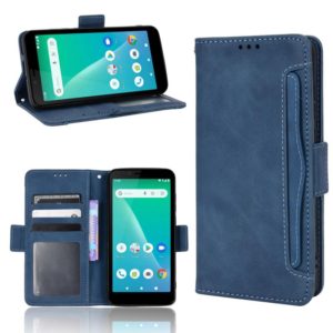 For Schok Volt SV55 / SV55216 Skin Feel Calf Pattern Leather Phone Case(Blue) (OEM)