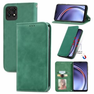 For Huawei Maimang 10 SE Retro Skin Feel Business Magnetic Horizontal Flip Leather Case with Holder & Card Slots & Wallet & Photo Frame(Green) (OEM)