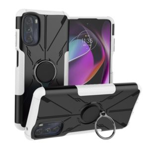 For Motorola Moto G 2022 Armor Bear Shockproof PC + TPU Phone Case(White) (OEM)
