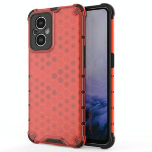 For OnePlus Nord N20 5G Shockproof Honeycomb PC + TPU Phone Case(Red) (OEM)