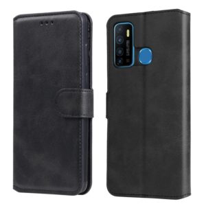 For Infinix Hot 9 Classic Calf Texture PU + TPU Horizontal Flip Leather Case with Holder & Card Slots & Wallet(Black) (OEM)