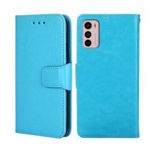 For Motorola Moto G42 4G Crystal Texture Leather Phone Case(Light Blue) (OEM)