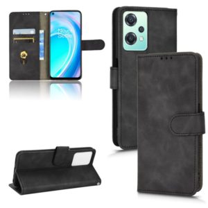 For OnePlus Nord CE 2 Lite 5G Skin Feel Magnetic Flip Leather Phone Case(Black) (OEM)