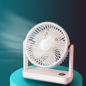 F701 Desktop Electric Fan with LED Display (White) (OEM)