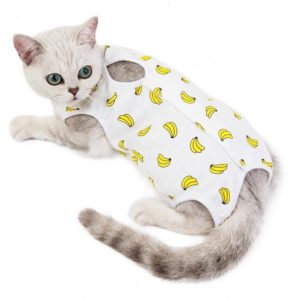Female Cat Breathable And Anti-Licking Sterilization Clothing, Size: L(Banana) (OEM)