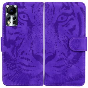 For Infinix Hot 11S NFC X6812B Tiger Embossing Pattern Horizontal Flip Leather Phone Case(Purple) (OEM)
