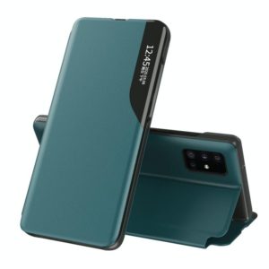 For Galaxy M31S Attraction Flip Holder Leather Phone Case(Green) (OEM)