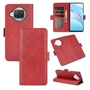 For Xiaomi Mi 10T Lite Dual-side Magnetic Buckle Horizontal Flip Leather Case with Holder & Card Slots & Wallet(Red) (OEM)