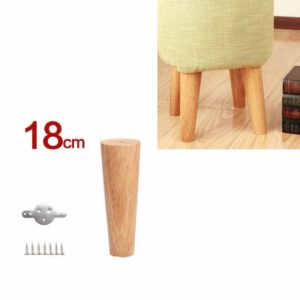 Solid Wood Sofa Foot Table Leg Cabinet Foot Furniture Chair Heightening Pad, Size:18 cm, Style:Vertical(Wood Color) (OEM)