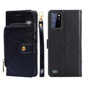 For OUKITEL C25 Zipper Bag Leather Phone Case(Black) (OEM)