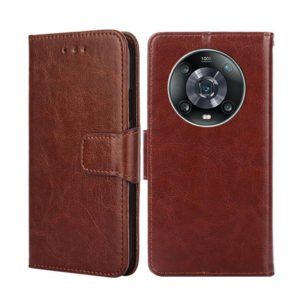 For Honor Magic4 Pro Crystal Texture Leather Phone Case(Brown) (OEM)