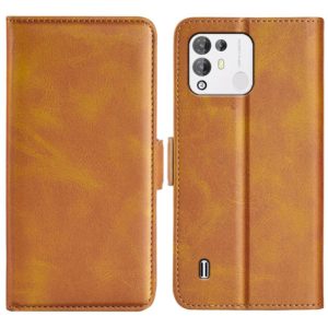 For Blackview A55 Pro Dual-side Magnetic Buckle Leather Phone Case(Yellow) (OEM)