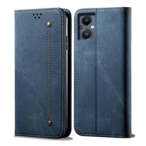 For OnePlus Nord N20 5G Denim Texture Flip Leather Phone Case(Blue) (OEM)