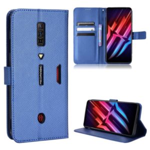For ZTE nubia Red Magic 6 / 6 Pro Diamond Texture Leather Phone Case(Blue) (OEM)