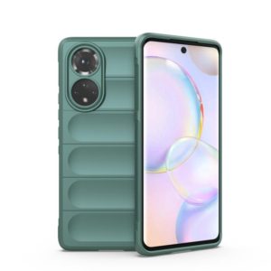 For Huawei Nova 9/Honor 50 Magic Shield TPU + Flannel Phone Case(Dark Green) (OEM)