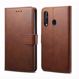 For Galaxy A20 / A30 GUSSIM Business Style Horizontal Flip Leather Case with Holder & Card Slots & Wallet(Brown) (GUSSIM) (OEM)