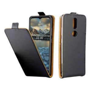 For Nokia2.4 Business Style Vertical Flip TPU Leather Case with Card Slot(Black) (OEM)
