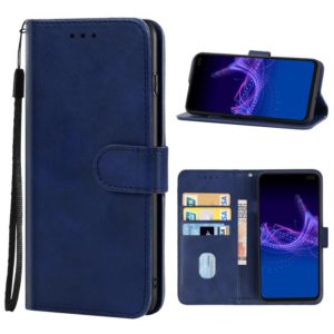 For Sharp Aquos Sense 4 Plus Leather Phone Case(Blue) (OEM)