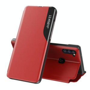 For Galaxy M11/A11 E.U Version Attraction Flip Holder Leather Phone Case(Red) (OEM)