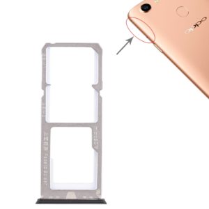 For OPPO A79 2 x SIM Card Tray + Micro SD Card Tray (Black) (OEM)